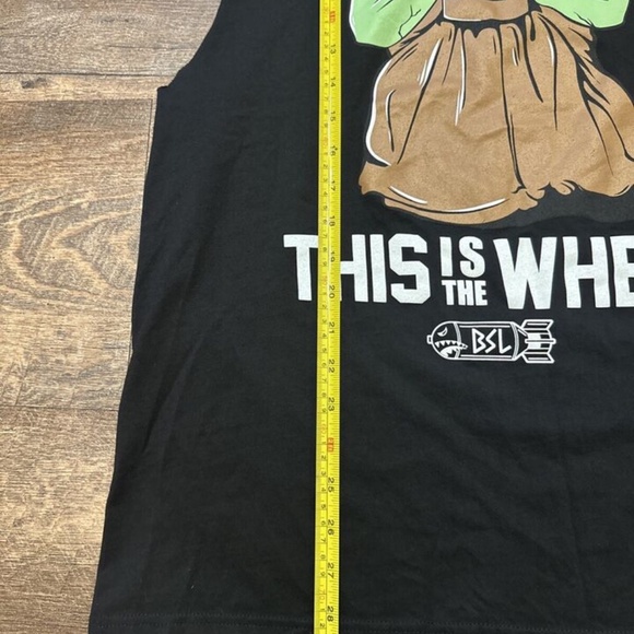 Star Wars Men’s Baby Yoda Gym Tank Cut Off Graphic This Is The Whey Size Large - Picture 3 of 4